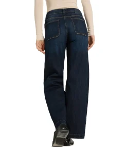 Ada patched pocket dames jeans blauw