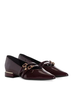 Agiany dames loafers bordeaux