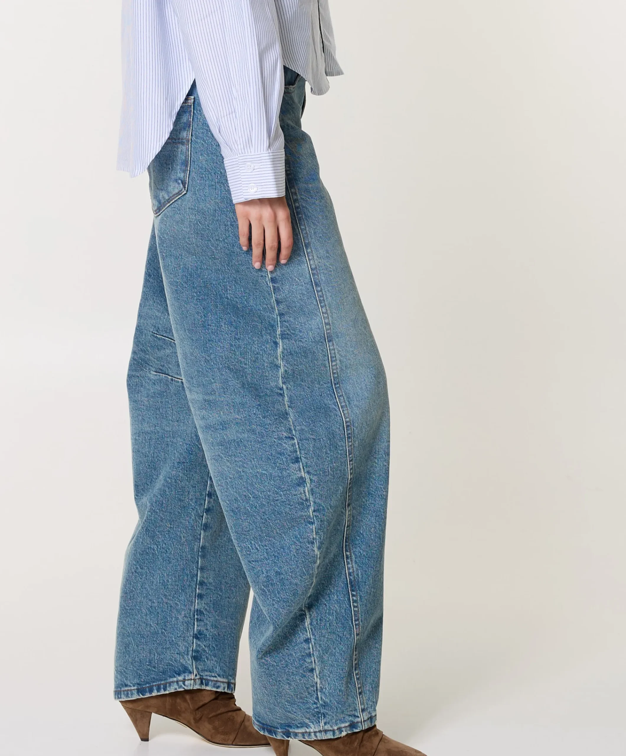 Aliana 8112 Barril Winter dames jeans blauw