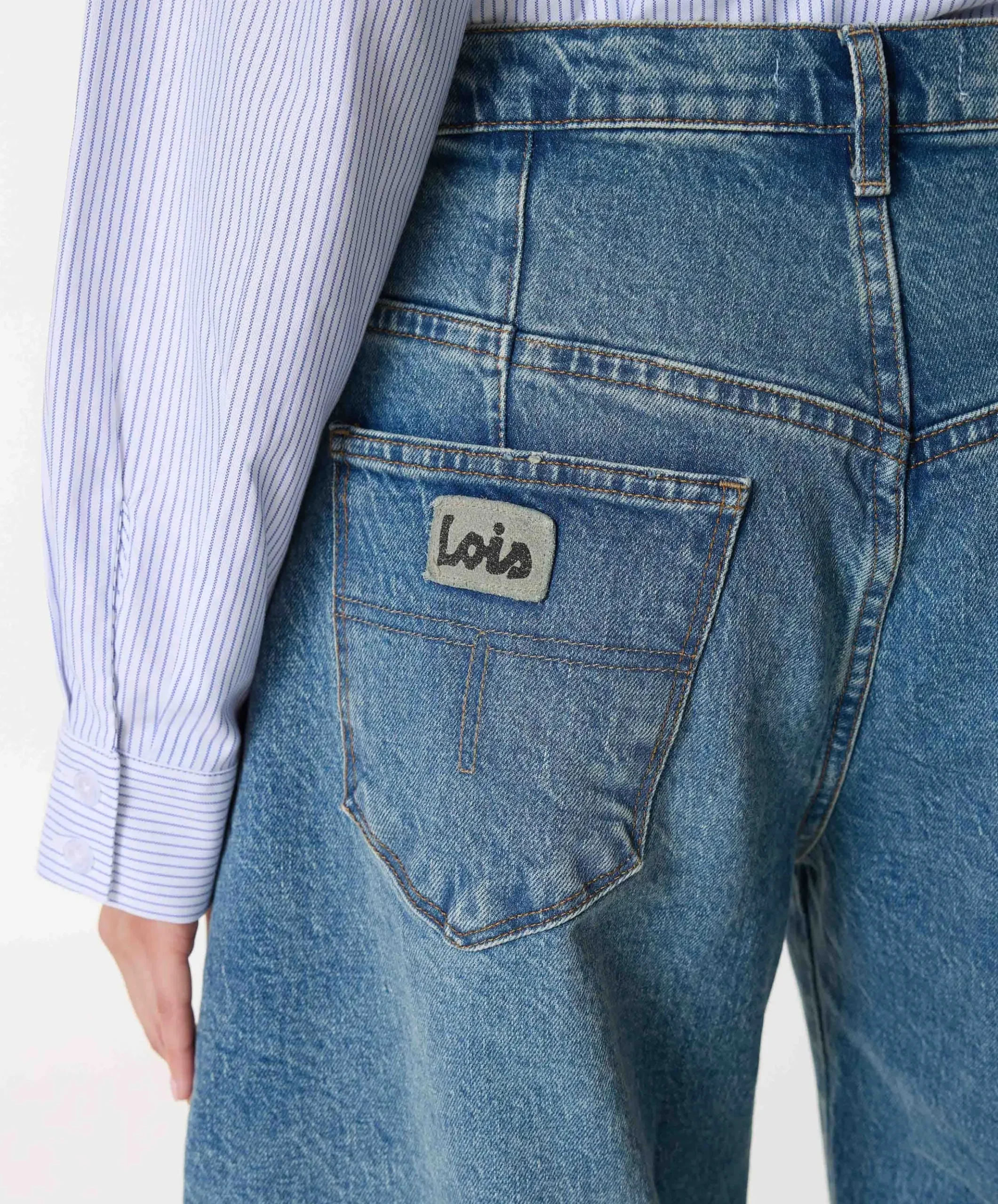 Aliana 8112 Barril Winter dames jeans blauw