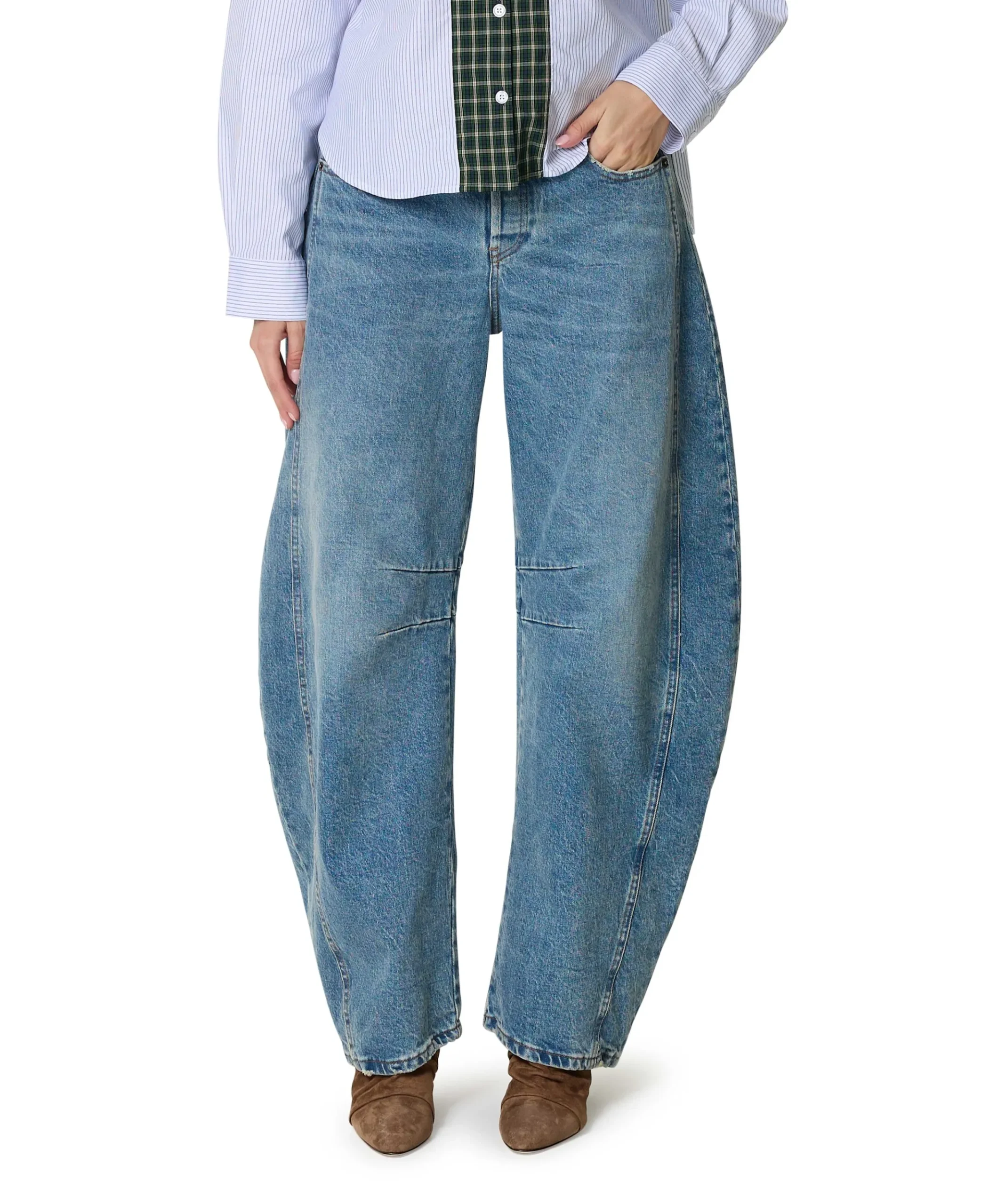 Aliana 8112 Barril Winter dames jeans blauw