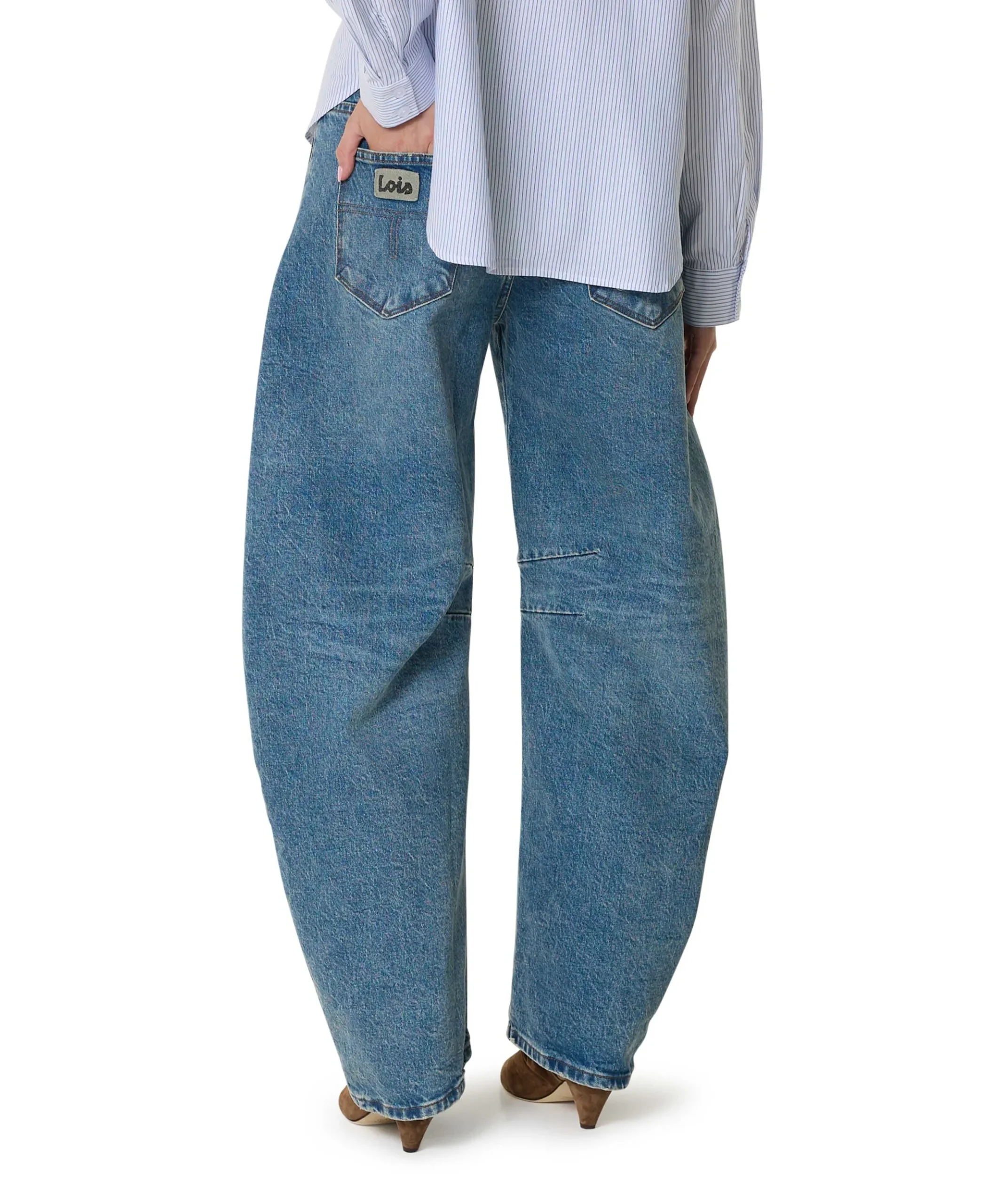 Aliana 8112 Barril Winter dames jeans blauw