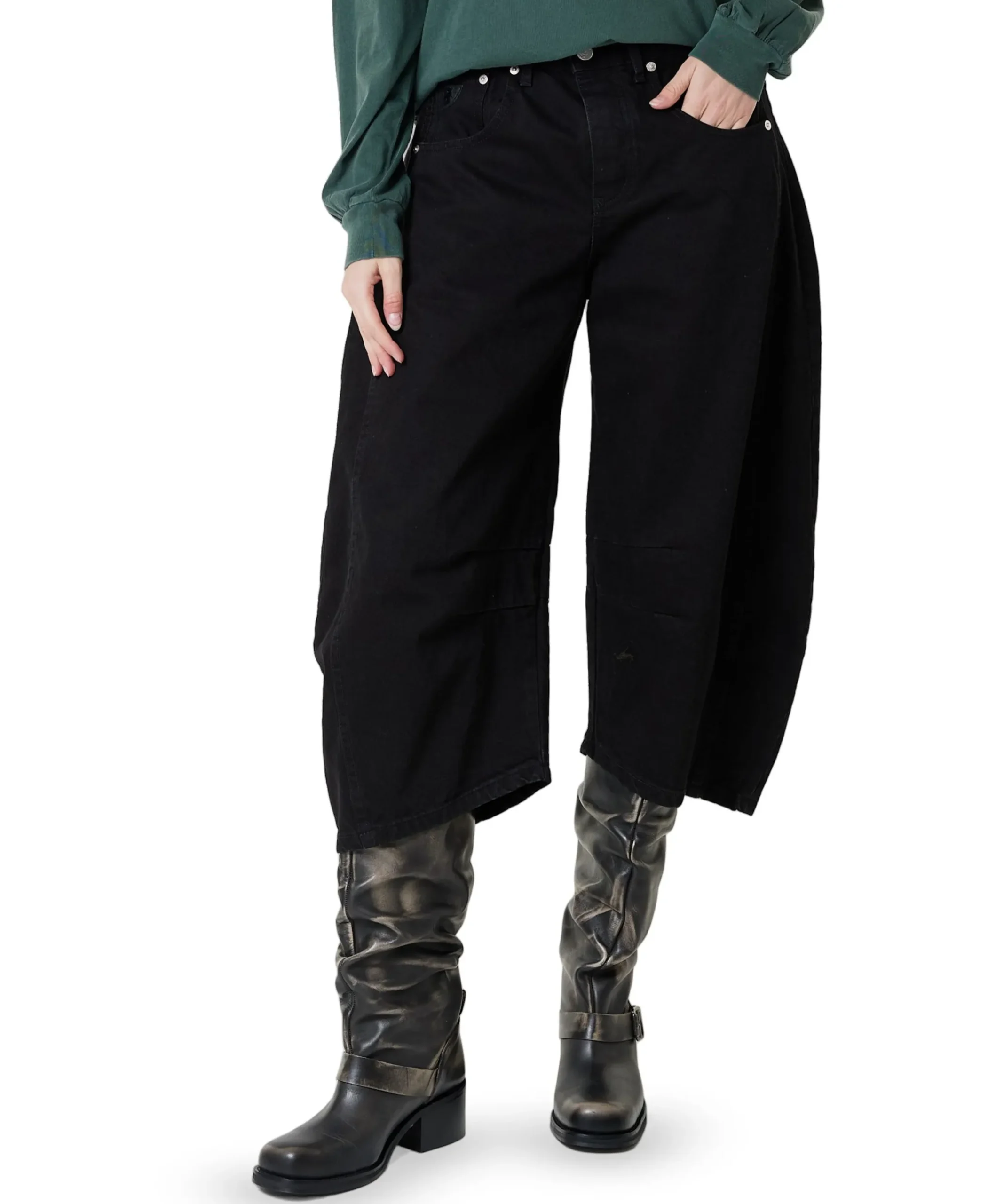 Aliana-Ber 8073 Marte Black dames jeans zwart