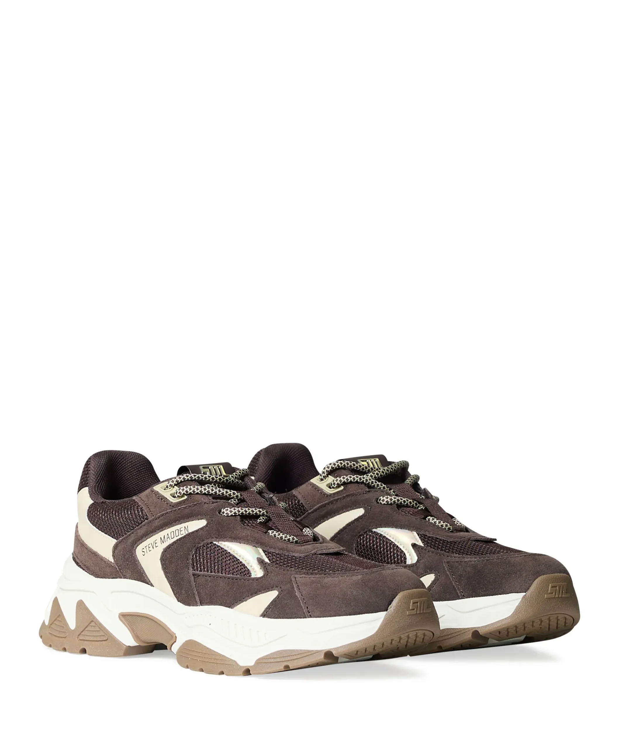 Ample dames sneakers bruin