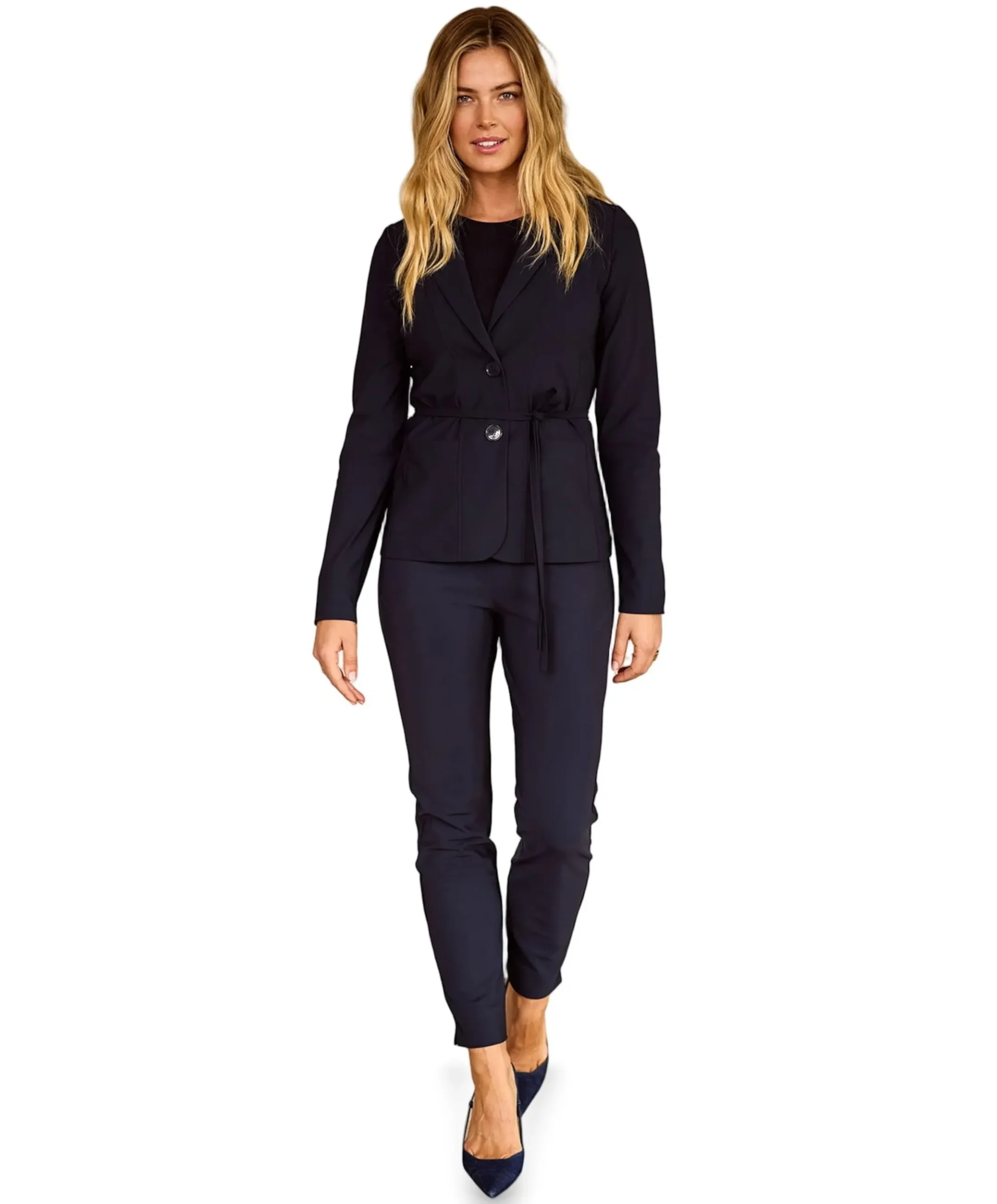 Anne bonded trousers blauw