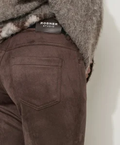 Antonia Bootcut dames broek bruin