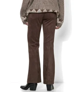 Antonia Bootcut dames broek bruin