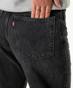 Baggy dad barrel dames jeans zwart