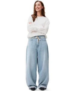 Baggy fit dames jeans blauw