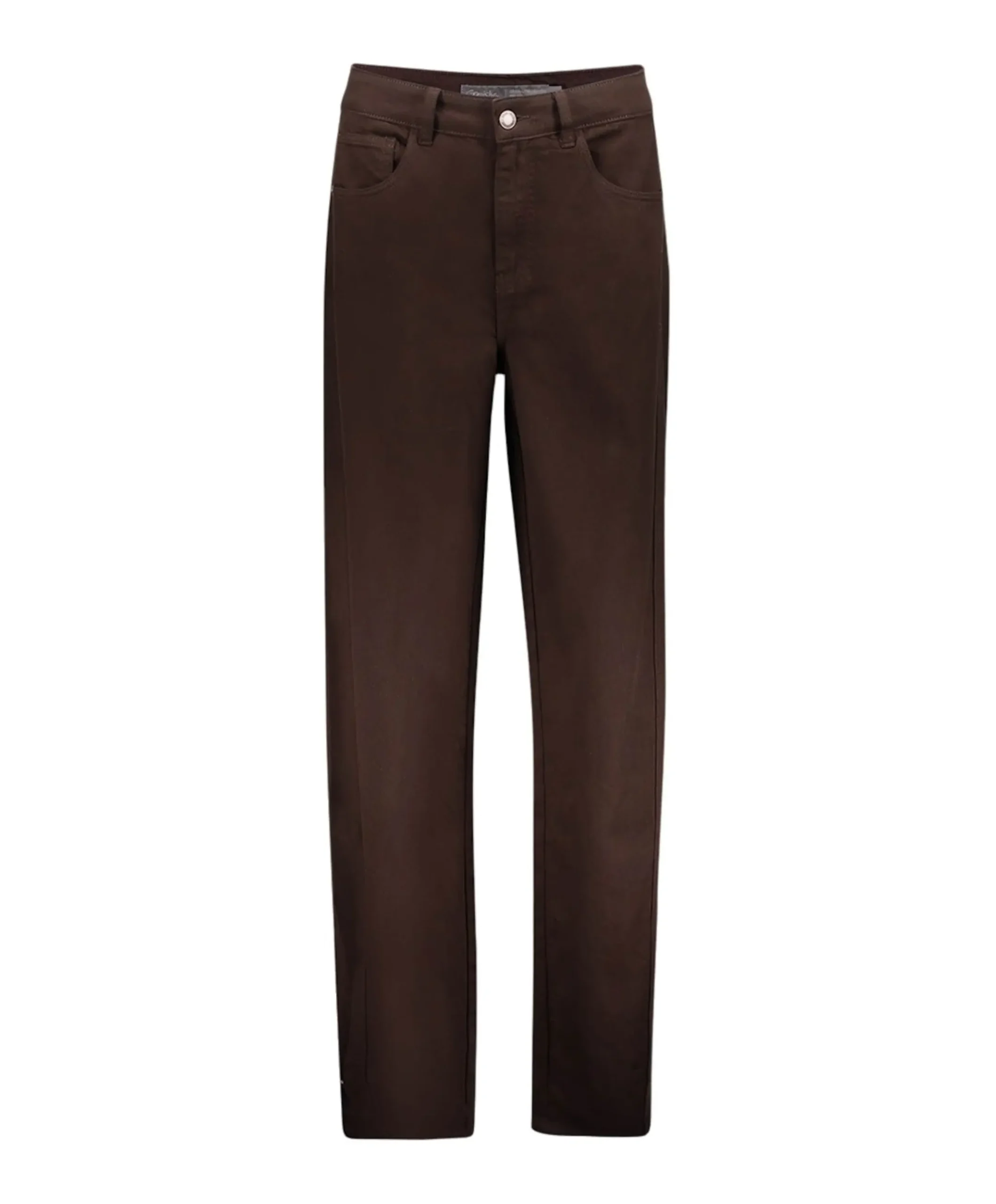 Balloon + snaps dames jeans bruin