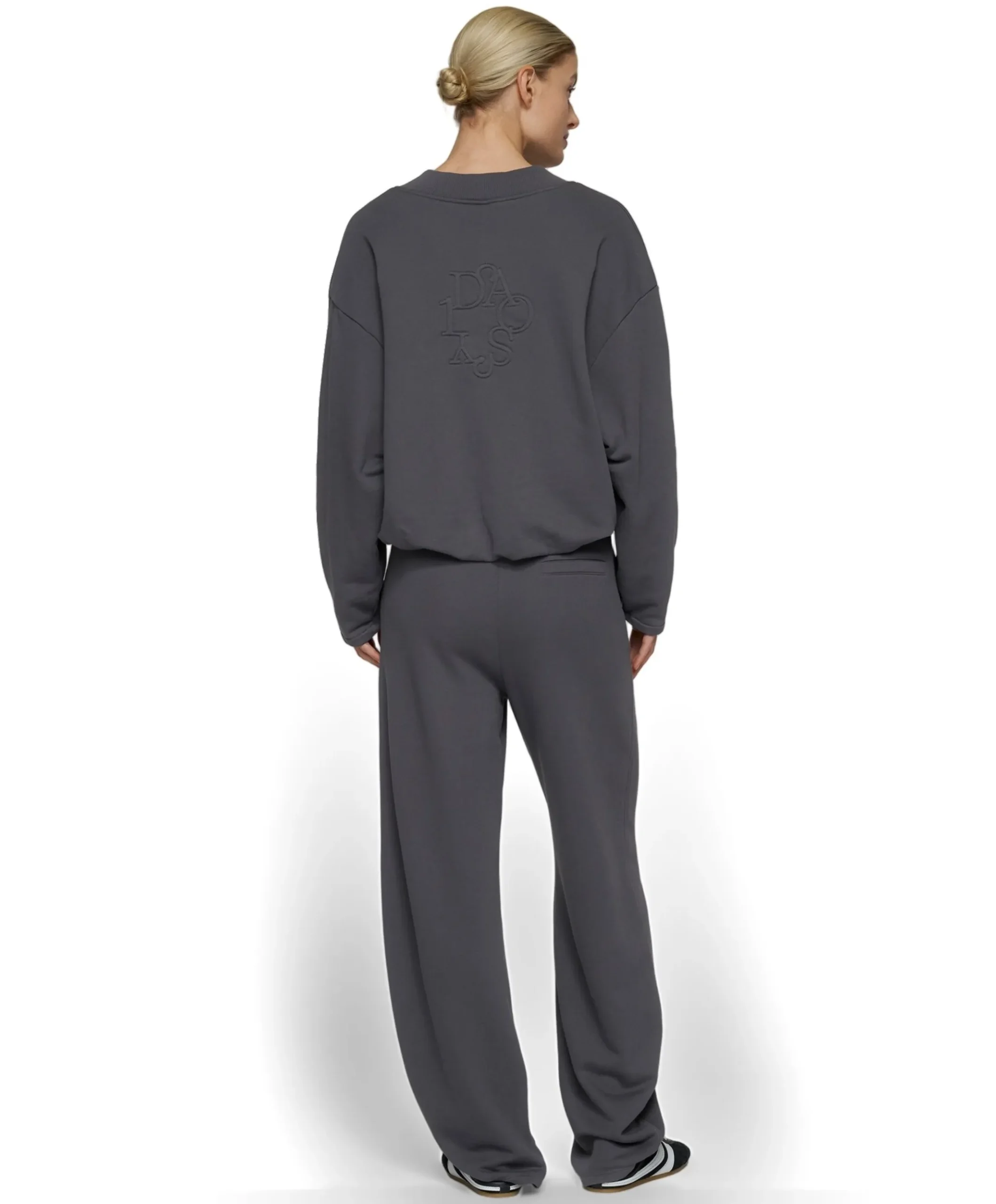banana fleece dames broek blauw