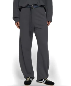 banana fleece dames broek blauw