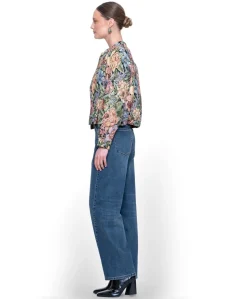 Barrel dames jeans blauw