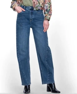 Barrel dames jeans blauw