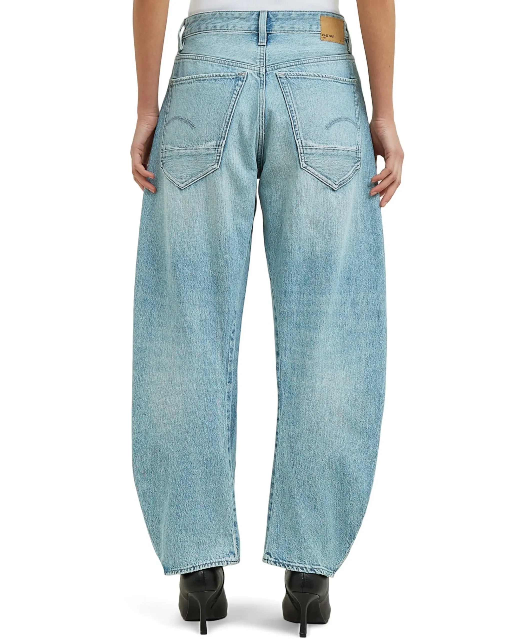 Barrel 3D Loose Wmn dames jeans blauw