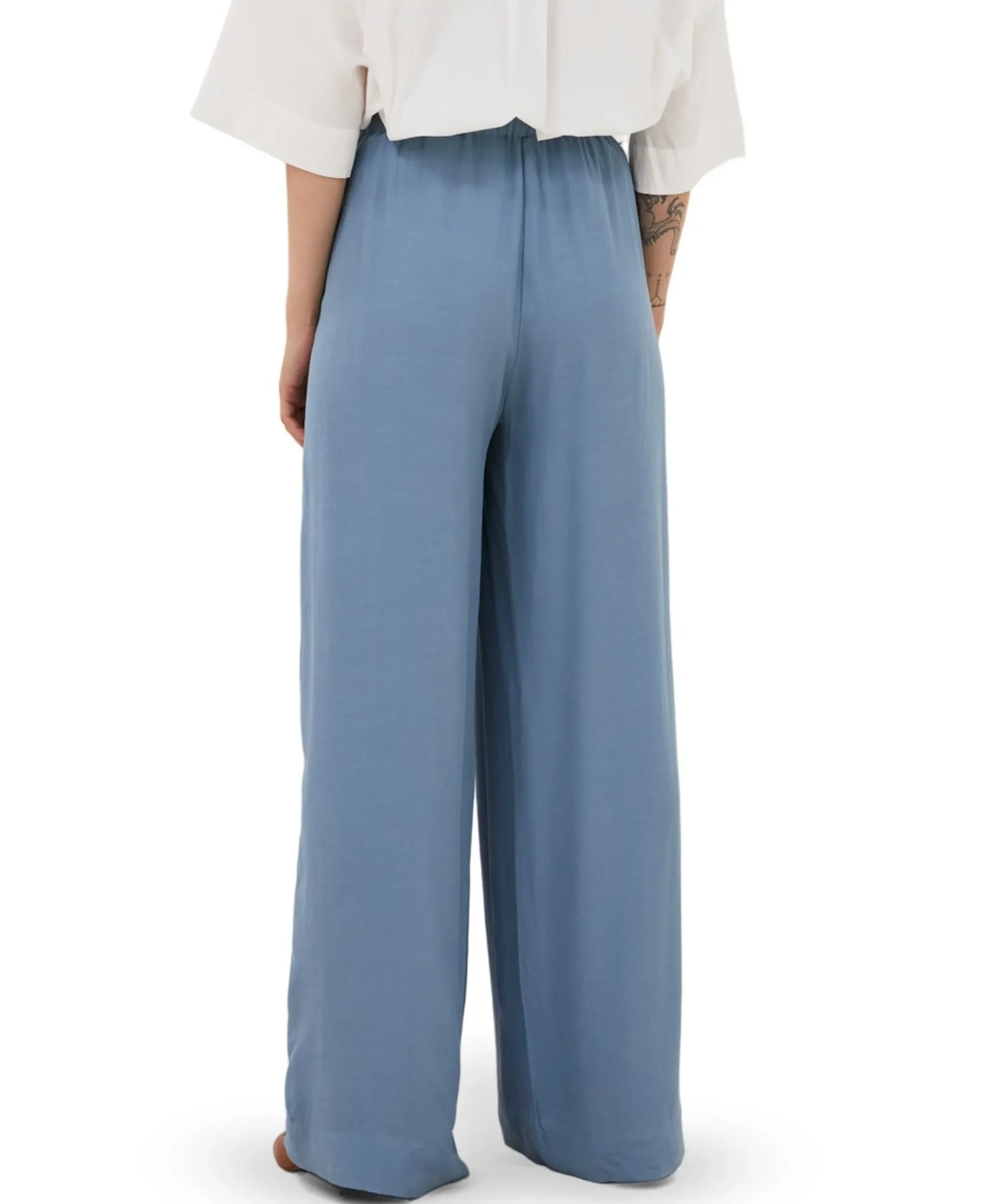 benji viscose pants dames broek blauw
