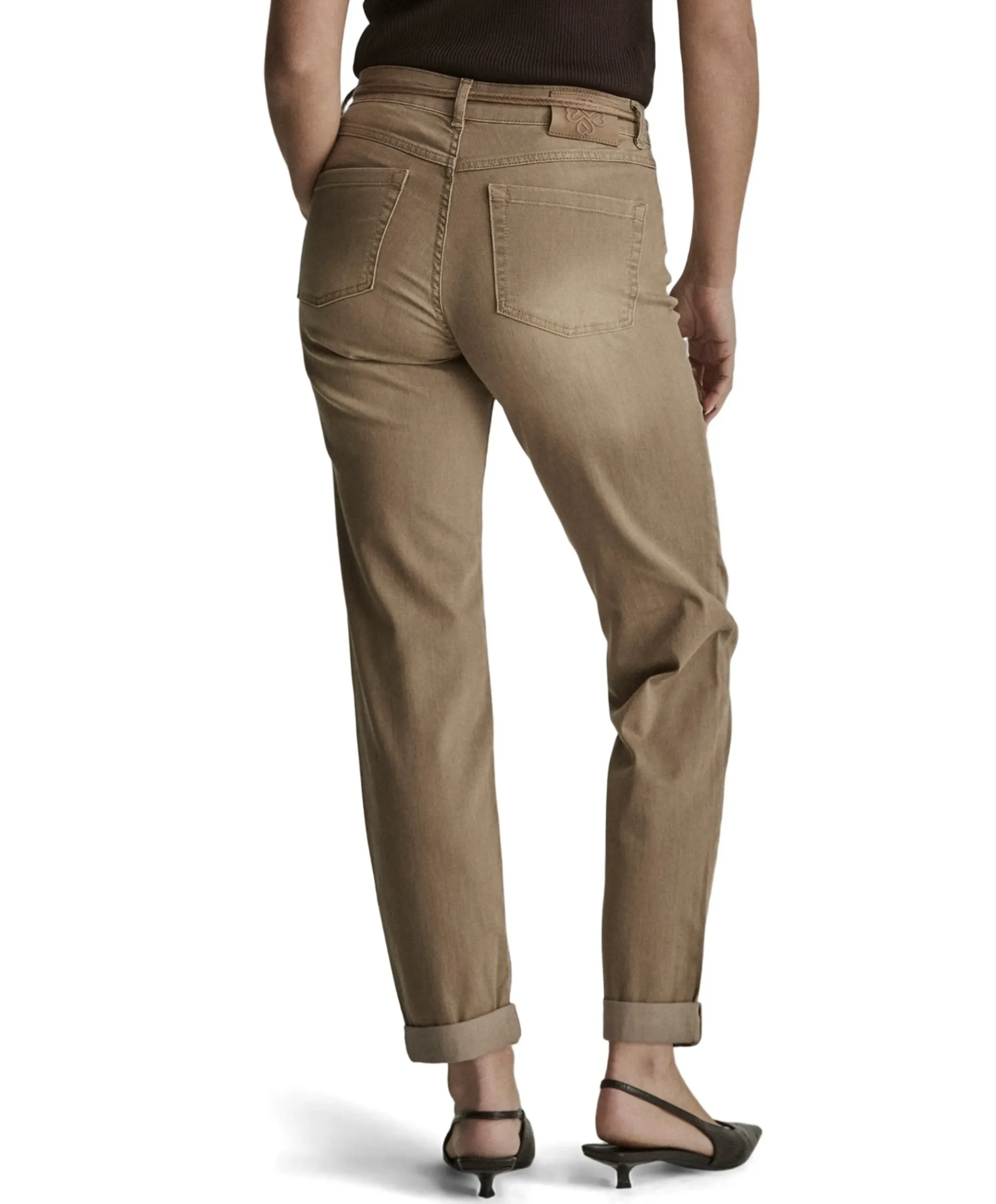 Bobby - Vintage Denim - 630 - Green dames jeans beige