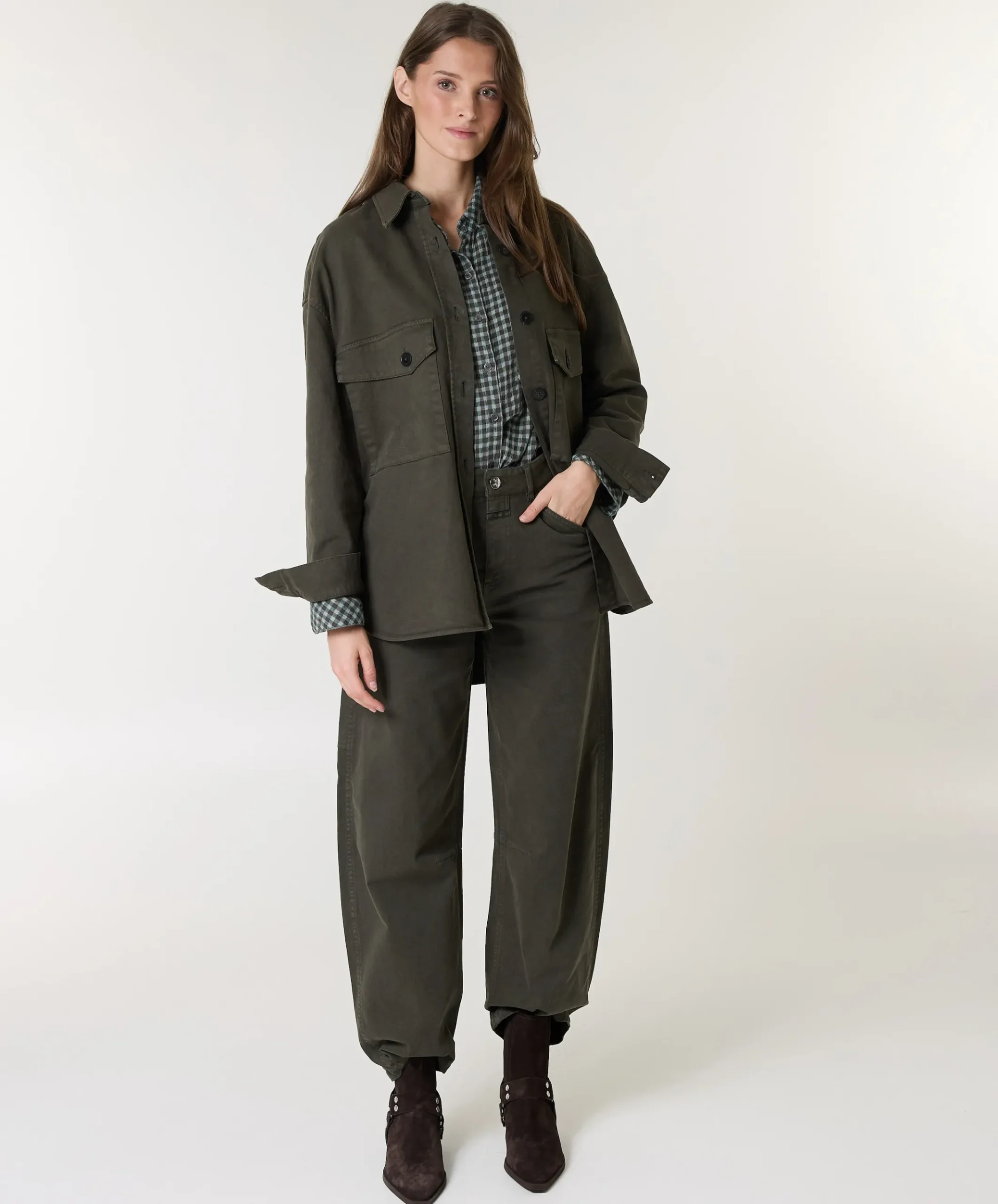Bouna dames jeans groen