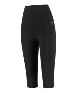 Capri Slit High Waist dames tights zwart