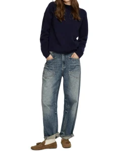 CARGO HISAKO dames jeans blauw