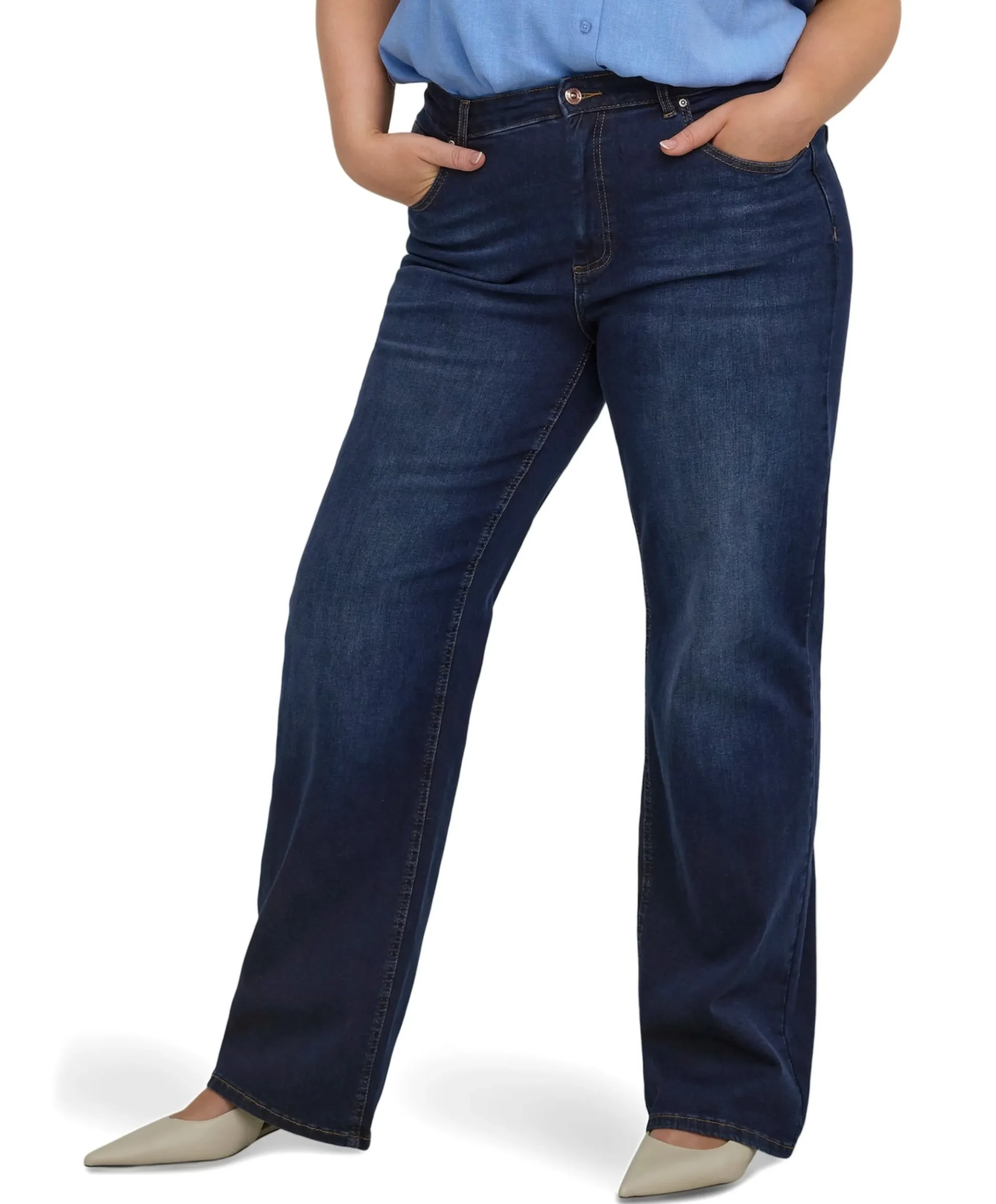 CARWILLY HW WIDE DNM TAI081 NOOS dames jeans blauw