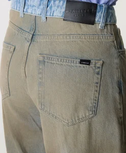 Celeste Patch Vintage Tall Jeans dames jeans beige