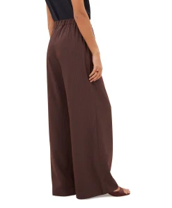 celin tan stripe dames broek bruin