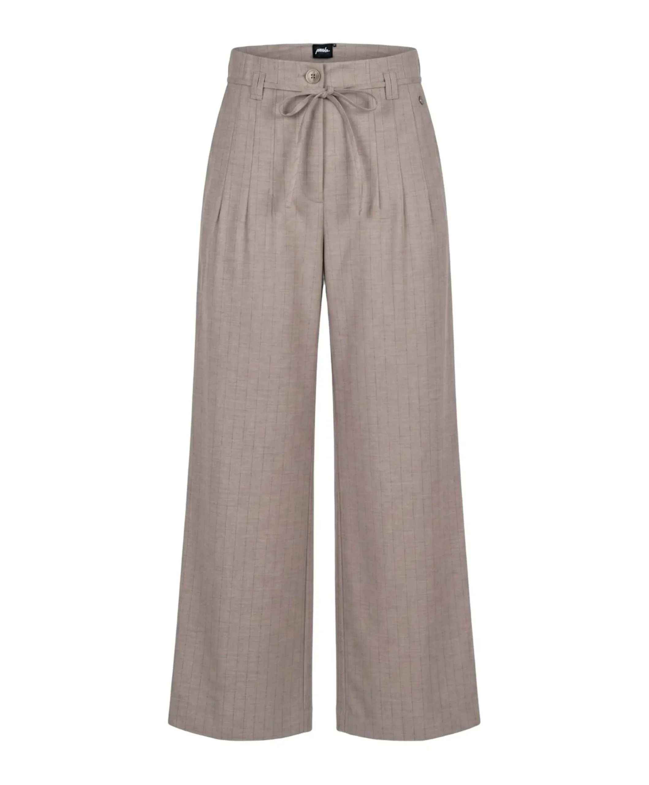 Chalk stripe dames pantalon beige
