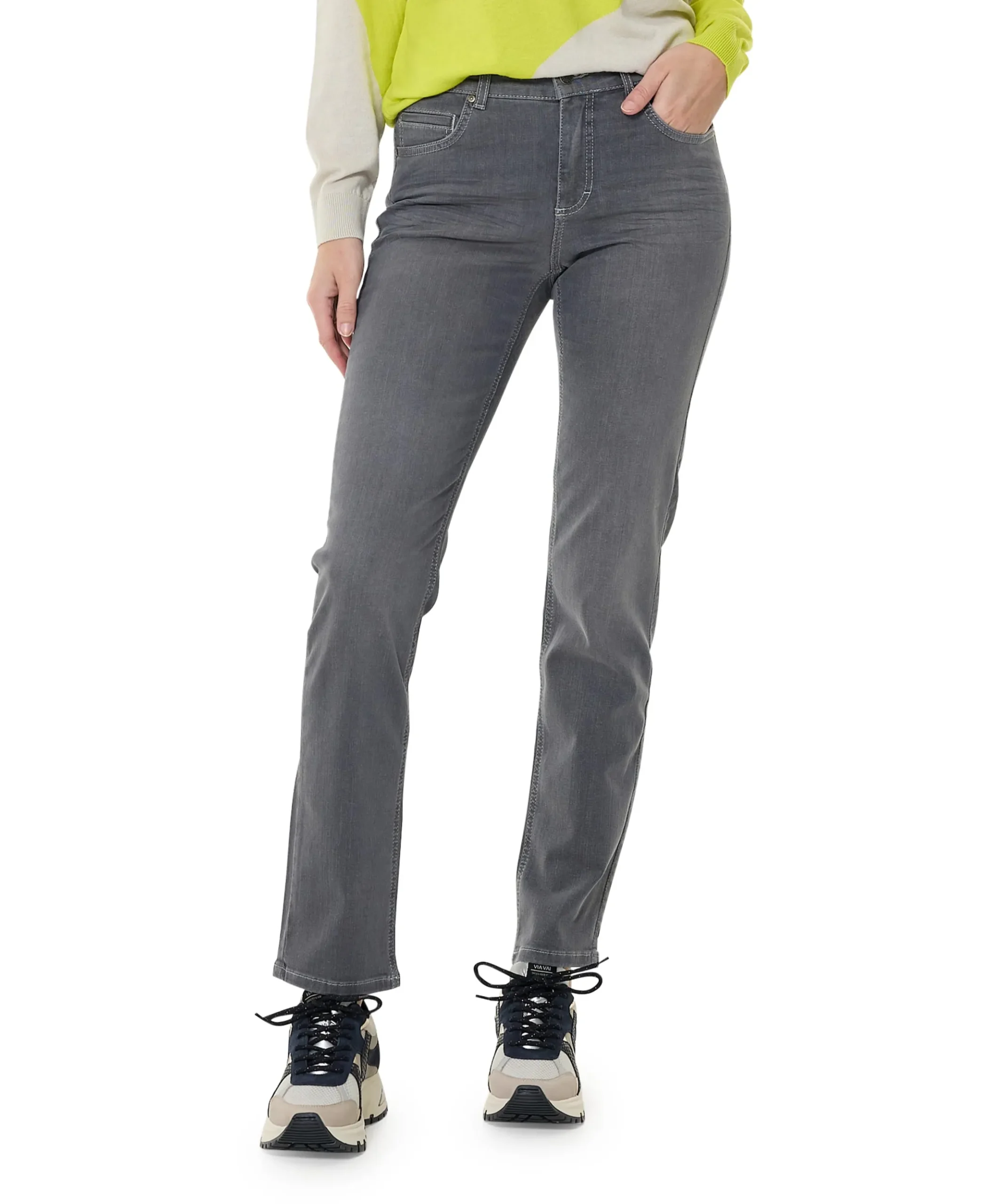 Cici dames jeans grijs