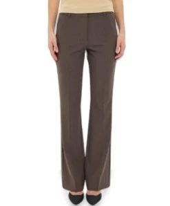 CLARAFV 826 MUD BROWN MELANGE dames pantalon bruin