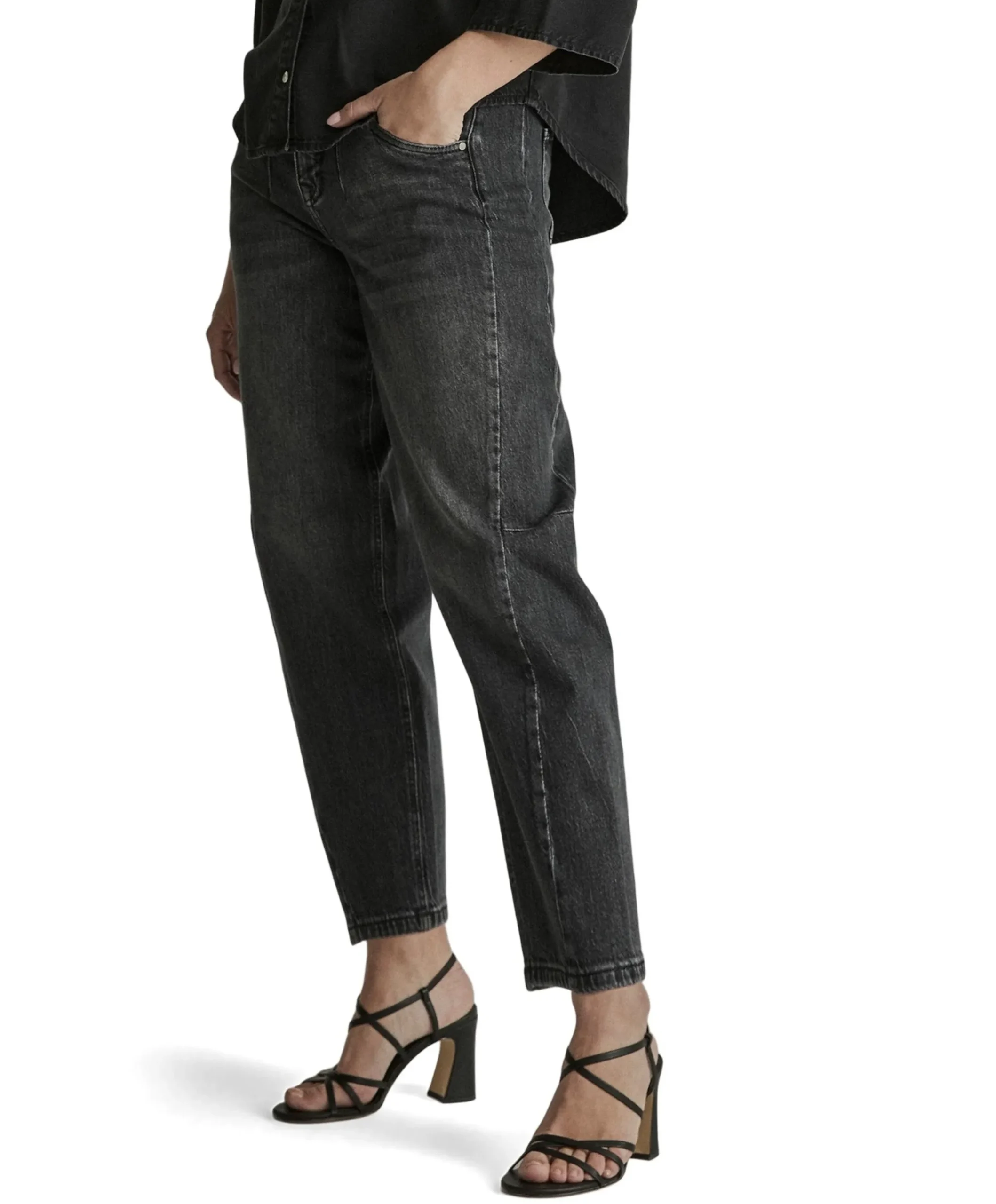 Coco (Barrel) - D20 dames jeans zwart