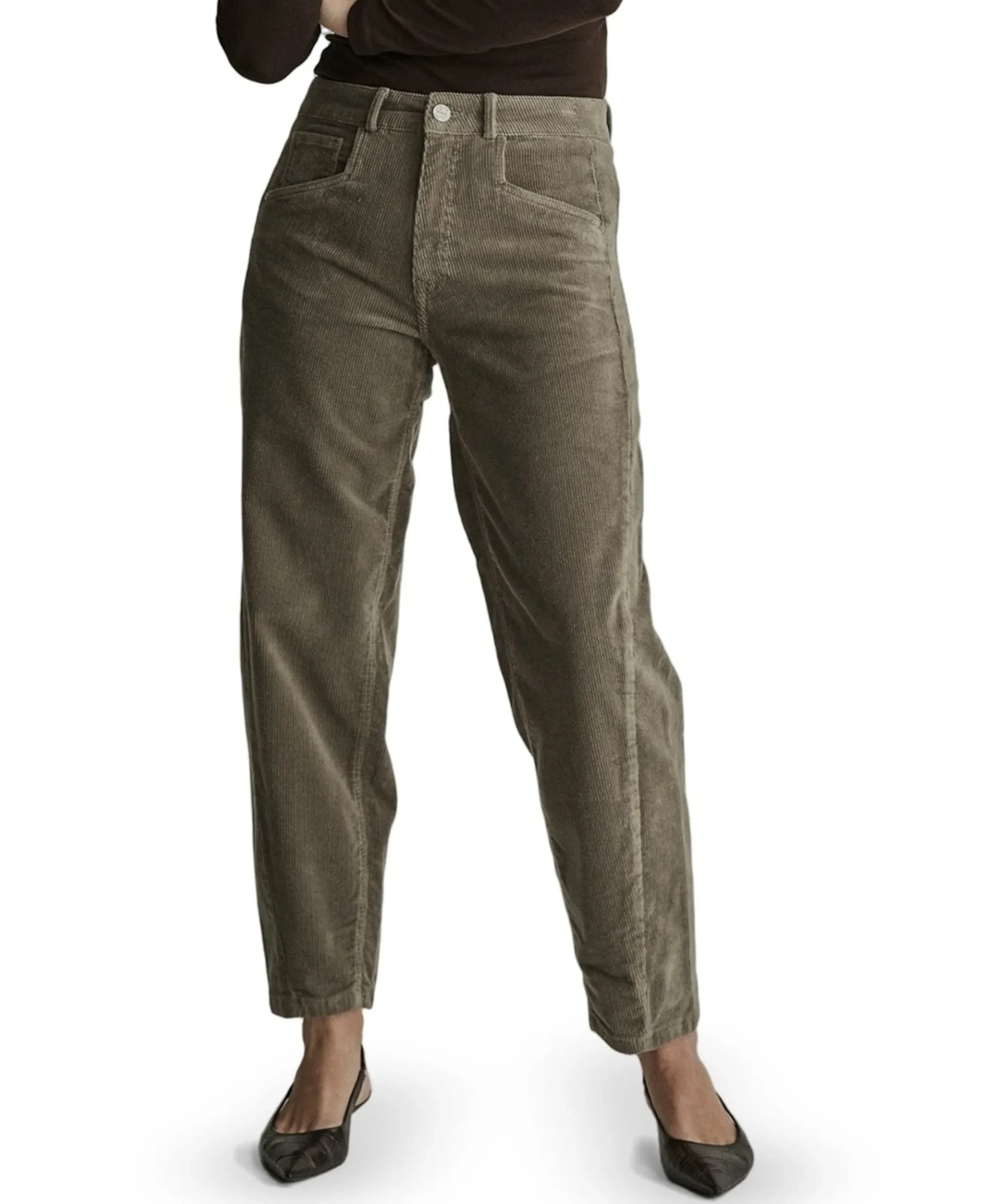 Coco - Vintage Corduroy - 633 - Kha dames broek groen