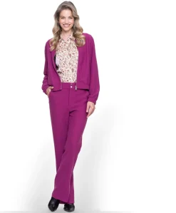 Comfy dames broek paars