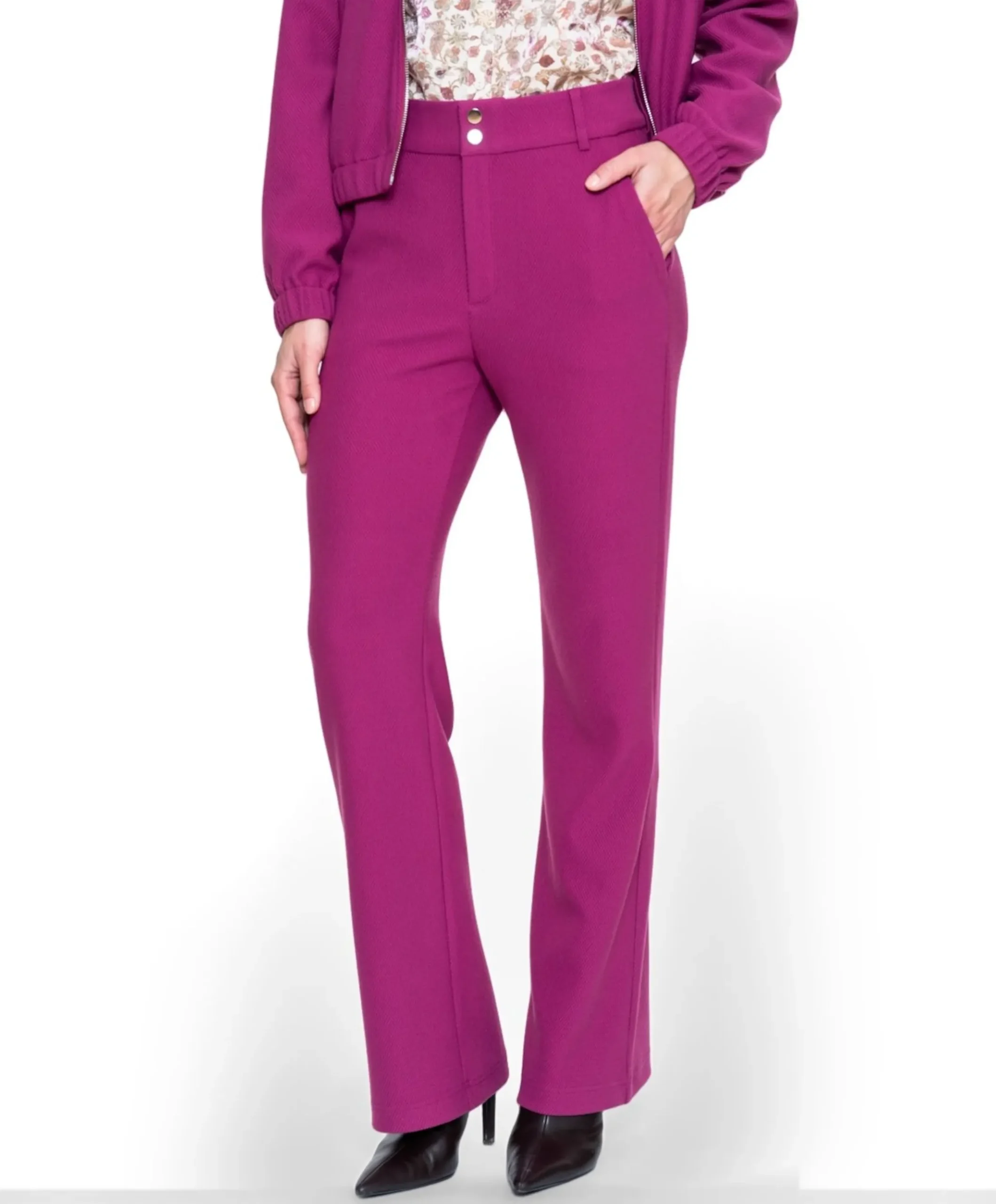Comfy dames broek paars