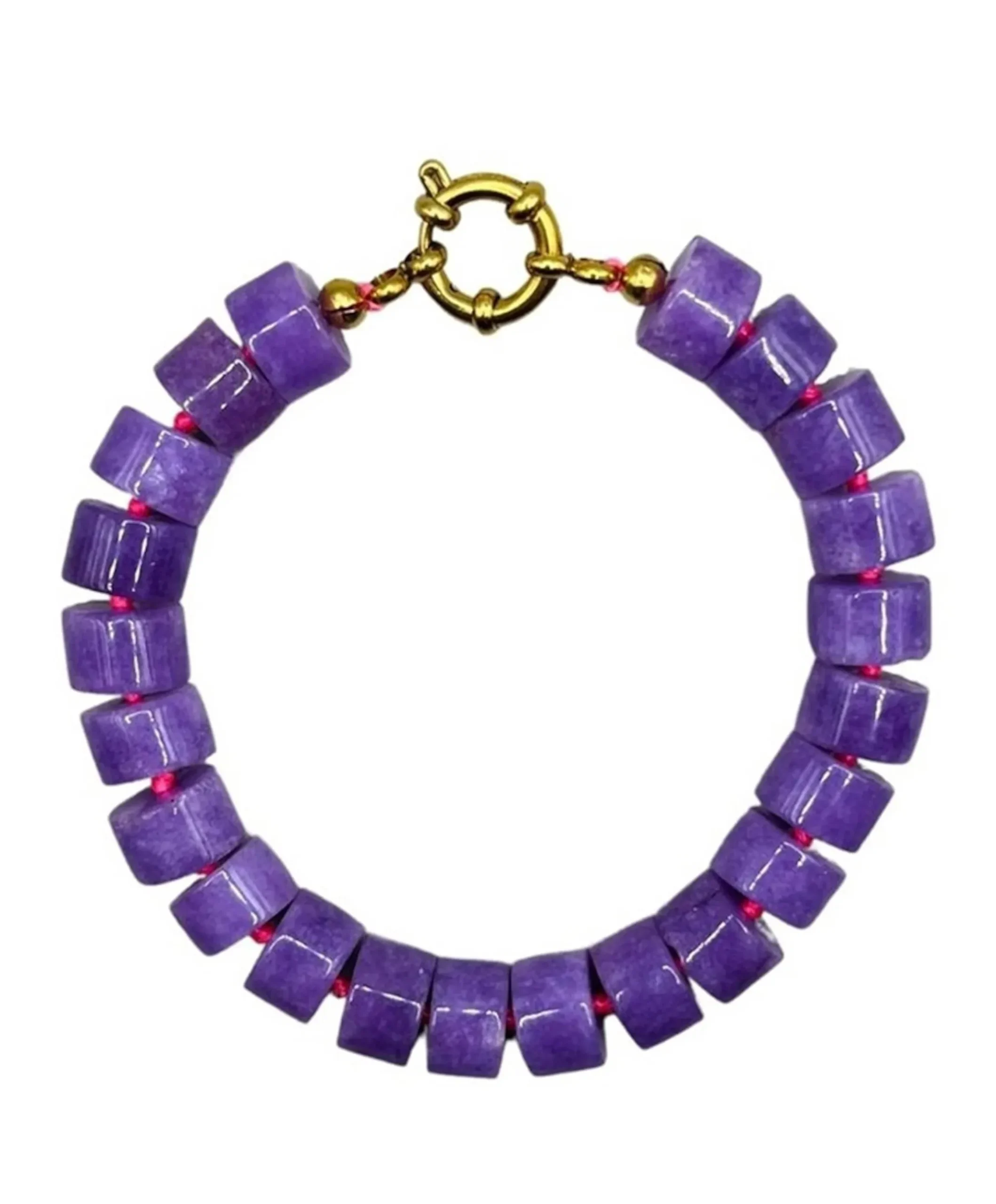 Dames armband paars