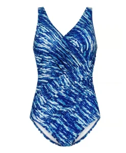 Dames badpak blauw