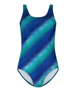 Dames badpak blauw