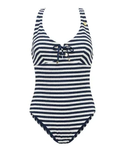 Dames badpak blauw
