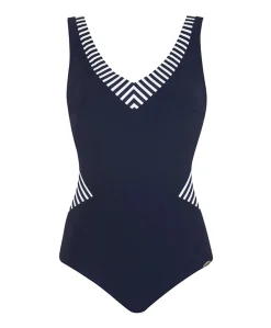 Dames badpak blauw