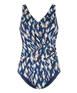 Dames badpak blauw