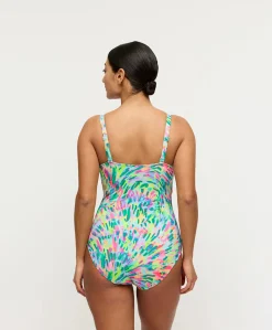 Dames badpak multicolor