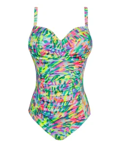 Dames badpak multicolor