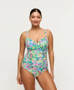 Dames badpak multicolor