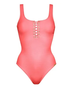 Dames badpak roze