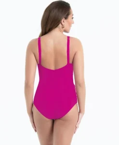 Dames badpak roze