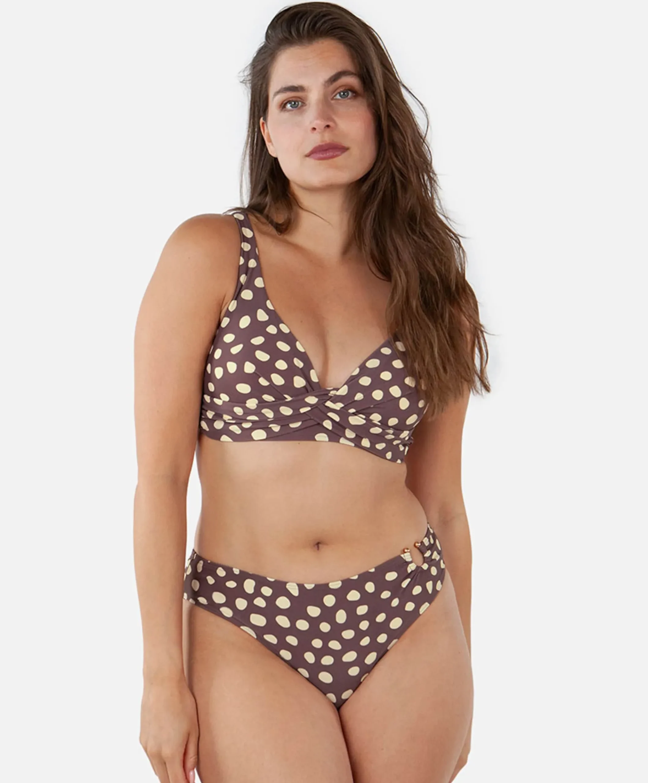 Dames bikinibroekje bruin