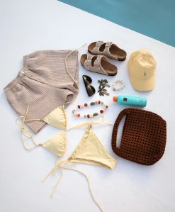 Dames bikinibroekje geel
