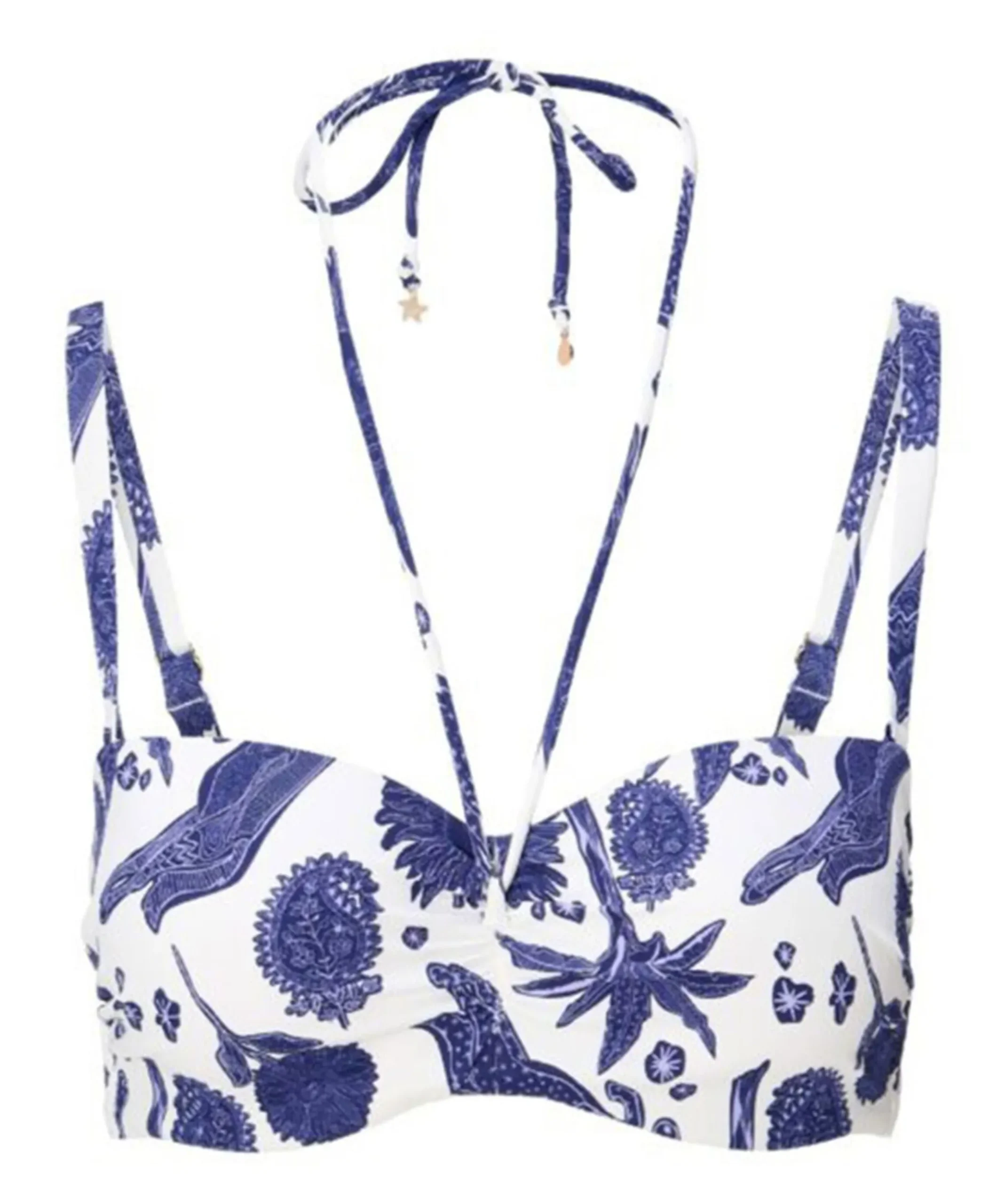 Dames bikinitop blauw