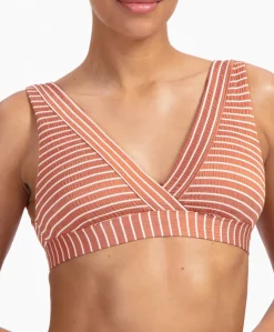Dames bikinitop brique
