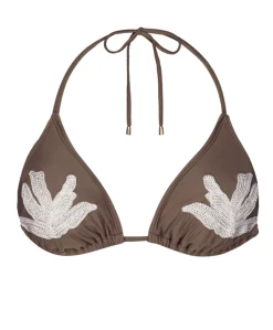 Dames bikinitop bruin